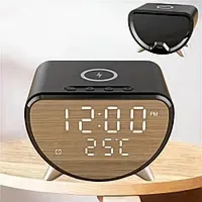 Зарядное устройство беспроводное с LED часами MAG-708