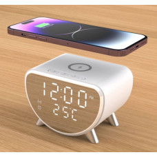 Зарядное устройство беспроводное с LED часами MAG-708