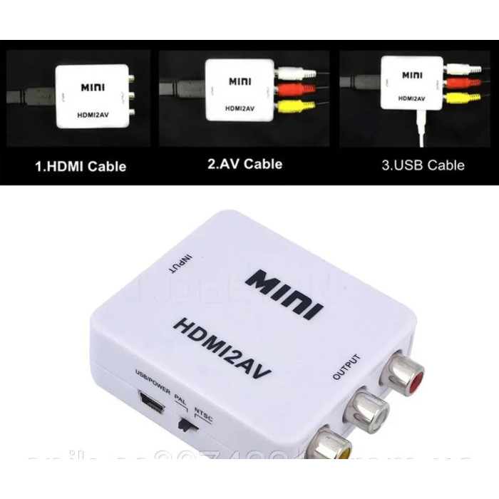 Конвертер HDMI to AV (RCA) \ av 001