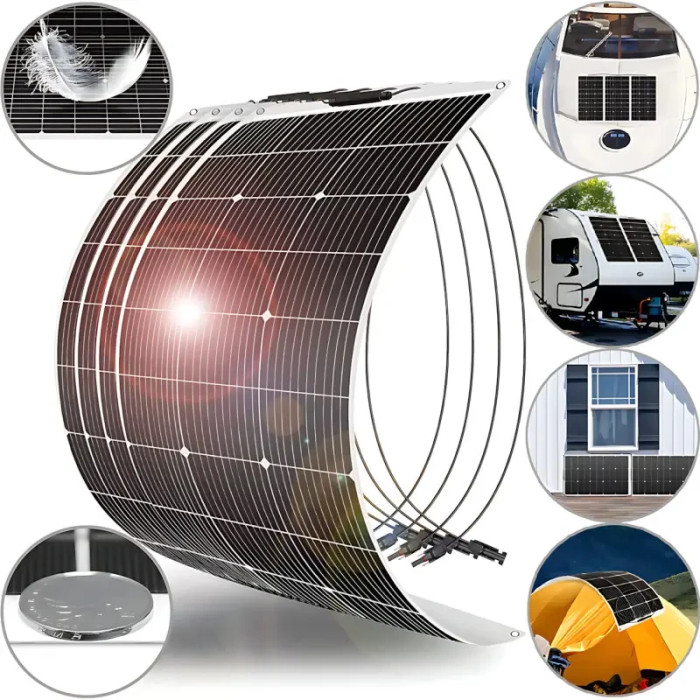 Гнучка панель 200W Flexible panel 200 W 780*1356*2.6