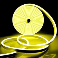 Стрічка силіконова LED NEON Жовта 5M Yellow 12V-220V
