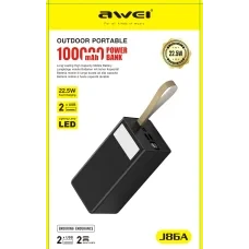 Зовнішній акумулятор power bank 100000 MhA AND J86A