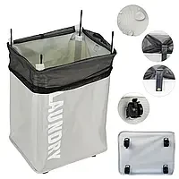 Тканинний кошик для білизни зі зручними ручками та принтом ROLLING BAG AND243