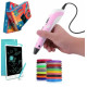 Дитячий набір 3D ручка Pen 6 + планшет для малювання 3D PEN AND 25521-0916