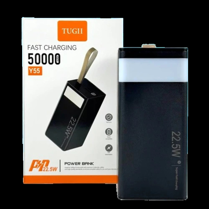 Зовнішній акумулятор (power bank) TUGII-Y55 50000мАгод 22,5Вт