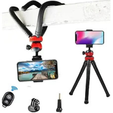Штатив із тримачем для телефона + світло + пульт AND 5430