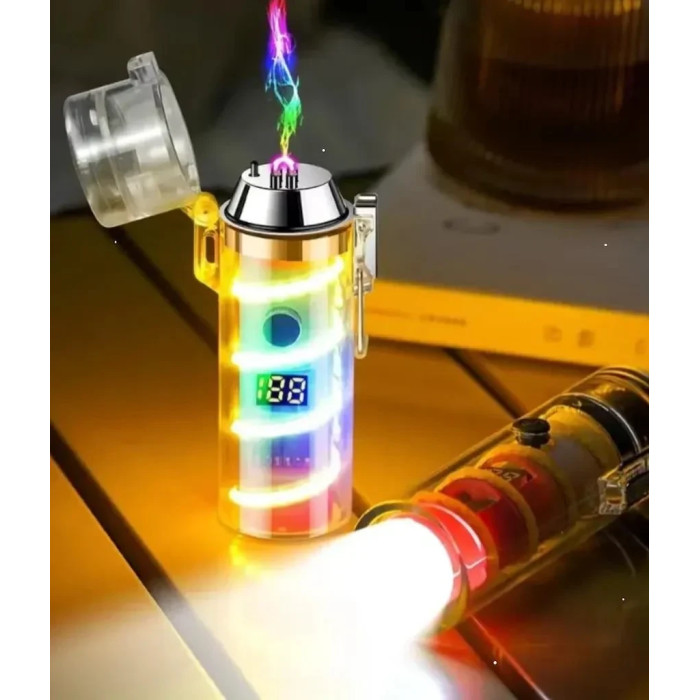 Запальничка електроімпульсна USB з ліхтариком 229