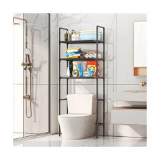 Полочка для унітаза, чорна