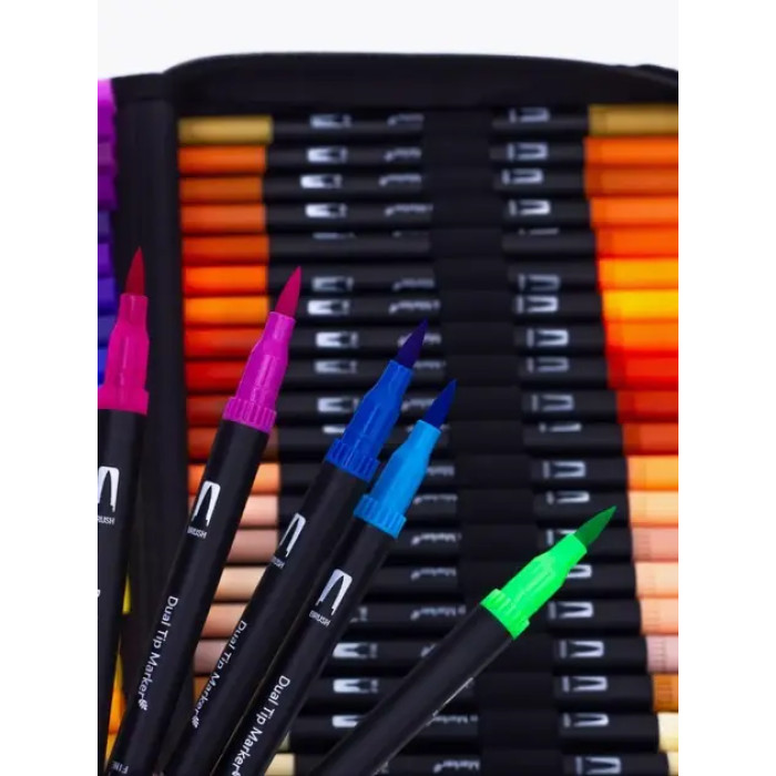 Акварельні Color pencil AND 100 CD маркера із сумкою для малювання