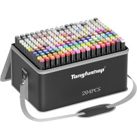 Набор скетч-маркеров для рисования 204 шт.