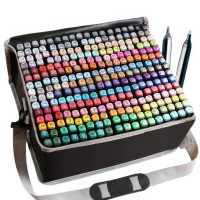 Набор скетч-маркеров для рисования 262 шт.