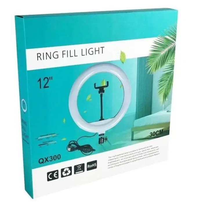 Кільцева лампа Ring Fill Light QX-300 30 см AND 5404