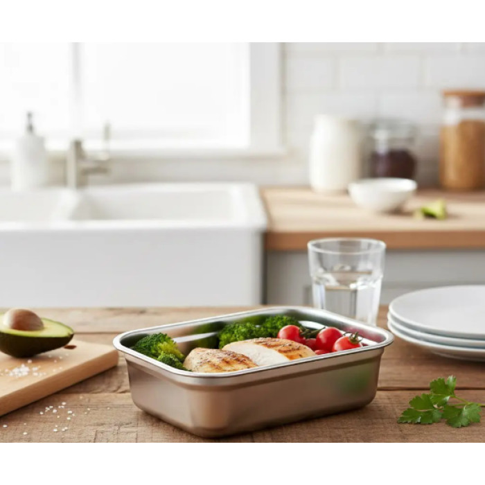 Контейнер для їжі 1 л із неіржавкої сталі AND 20687-13