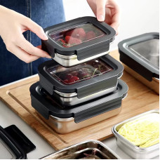 Контейнери для їжі 300/600/1200 мл з неіржавкої сталі AND 20687-10