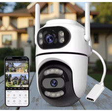 Камера відеоспостереження wifi ptz Dual lens AND Q2