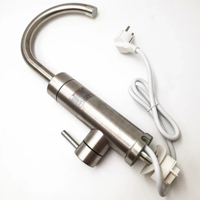 Проточний електричний водонагрівач Delimano ХРОМ WATER HEATER RY-020