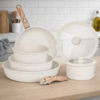 Кухонний набір каструлі + сковорідки 9 в 1 Ackiliss ACL-80000