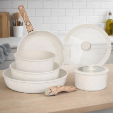 Кухонний набір каструлі + сковорідки 9 в 1 Ackiliss ACL-80000