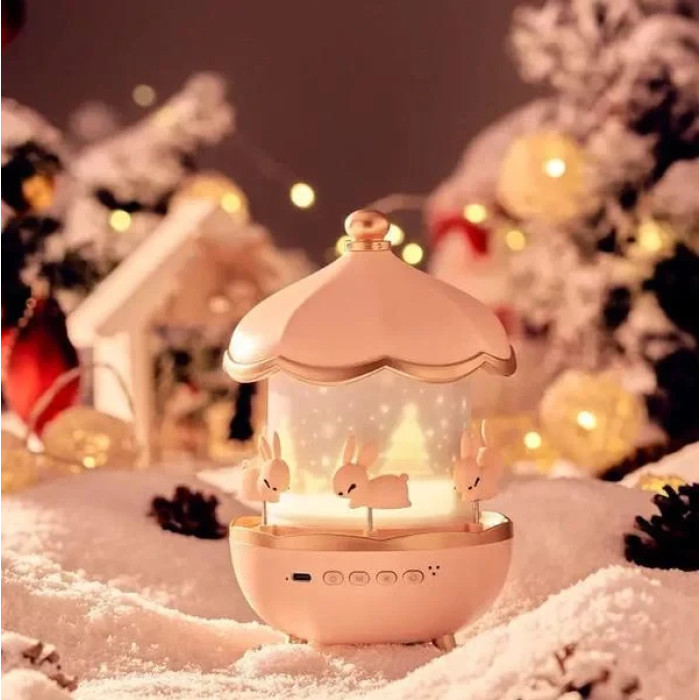 Нічник-проєктор КАРУСЕЛЬ для дітей, USB 12 фільмів, Projector 206 + БЛЮТУС