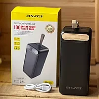 Зовнішній акумулятор Power Bank Awei P101K — 100000mAh (Вага 600 г)