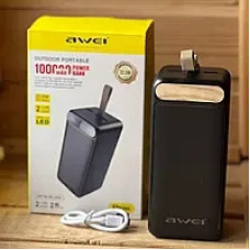 Зовнішній акумулятор Power Bank Awei P101K — 100000mAh (Вага 600 г)