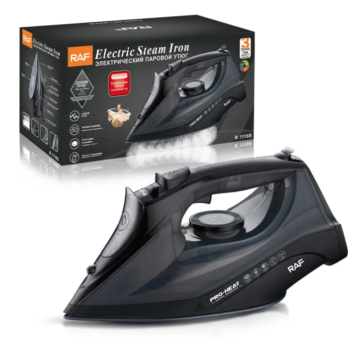 Парова праска з керамічним покриттям RAF R.1116 2200W