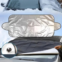 Защитный чехол-накидка на лобовое стекло авто 150×70 см, с присосками