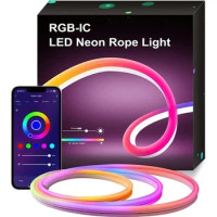 Світлодіодна неонова Usb Led Стрічка 10 м, пульт, Rgb APP AND 5681