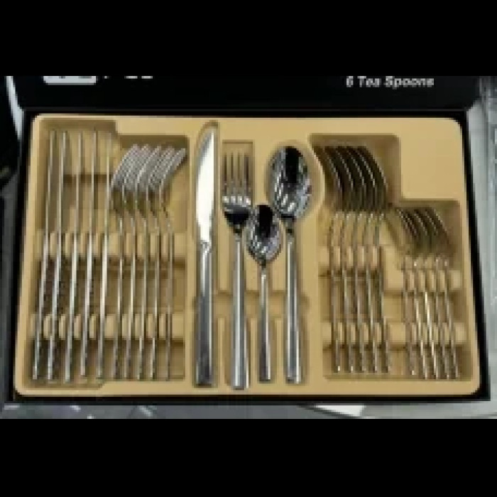 Столове приладдя неіржавка сталь Гладкі YC 0101 24 pc AND SH-1