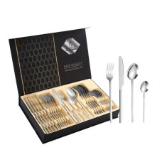 Столове приладдя неіржавка сталь Гладкі YC 0101 24 pc AND SH-1