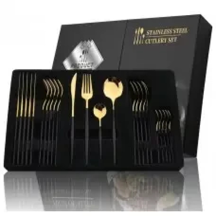 Столове приладдя неіржавка сталь, 24 шт. knife and fork AND 5326