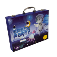 Дитячий набір для творчості 85 предметів "Космонавт" синій AND Feb-85