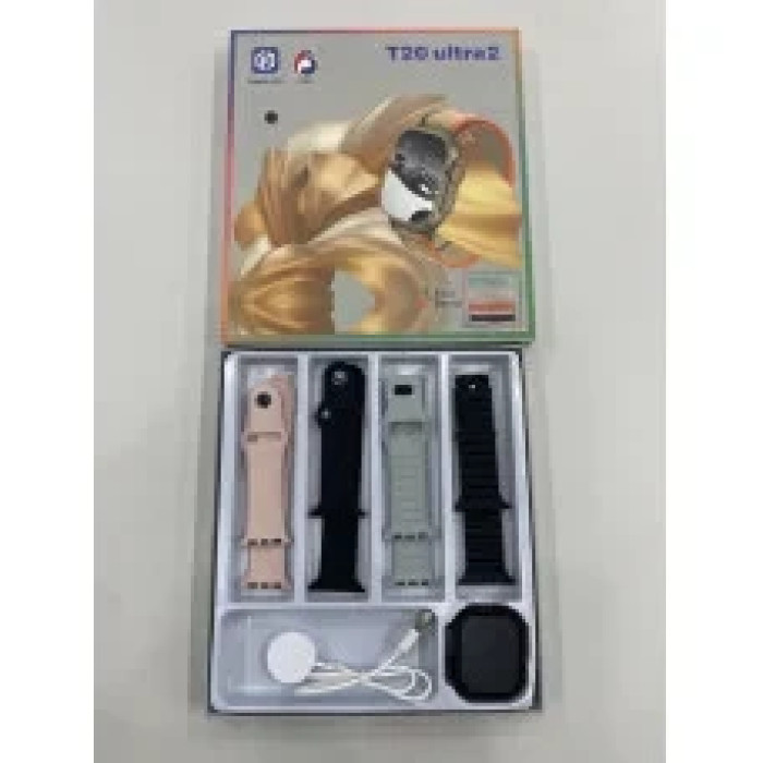 Смартгодинник Smart Watch HiWatchPro T20 ULTRA з 4 ремінцями