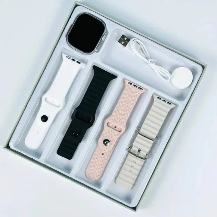 Смартгодинник Smart Watch HiWatchPro T20 ULTRA з 4 ремінцями