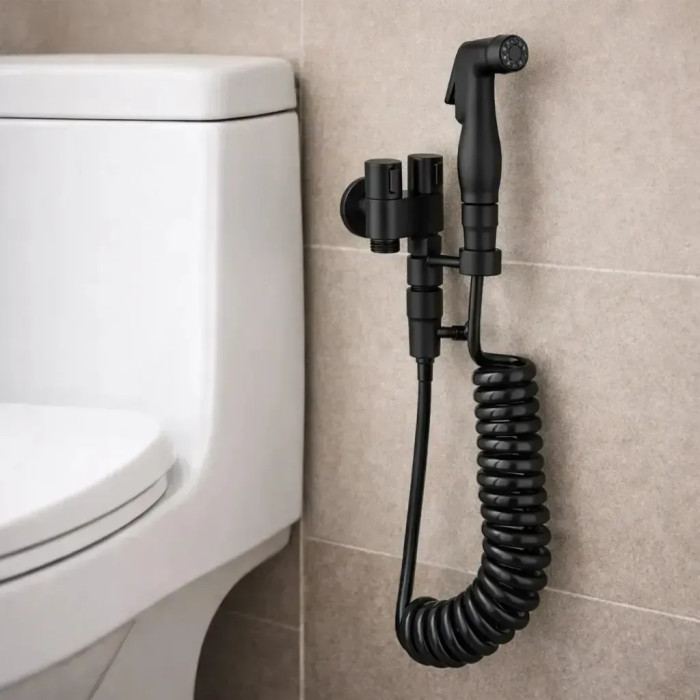 Гігієнічний душ із клапаном і спіральним шлангом AND YLN9041H