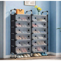Подвійна полиця для взуття на 6 полиць Storage Shoe Rack WFB26207 AND LY-1039