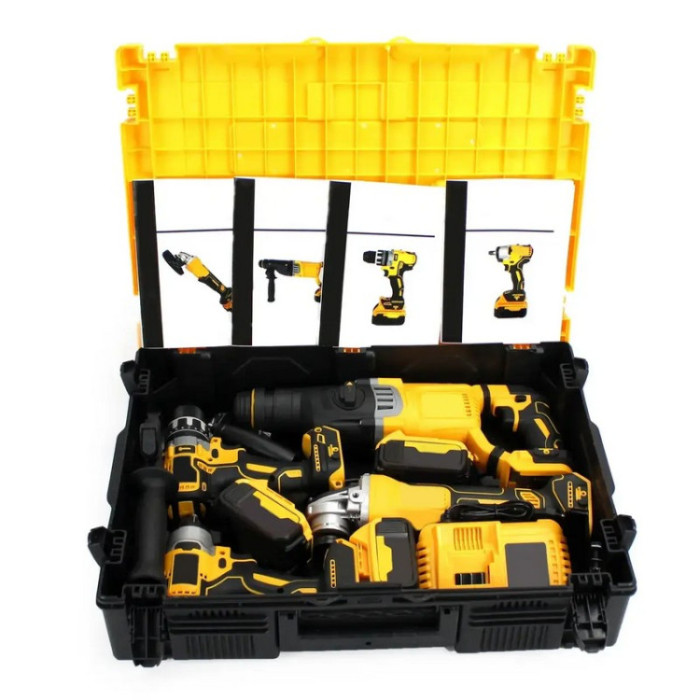 Набір інструментів 4 в 1 Болгарка + шурупокрут + гайковерт + перфоратор AND 40-30