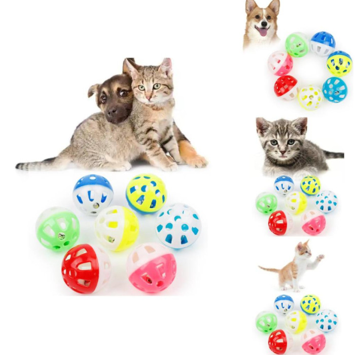 Пластикові кульки-брязкальця для кішок pet toy AND 5646