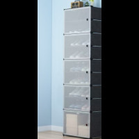 Полка для обуви закрытый стеллаж 6 полок AND LY-1066