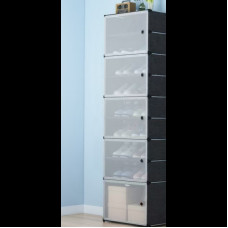 Полиця для взуття закритий стелаж 6 полиць AND LY-1066