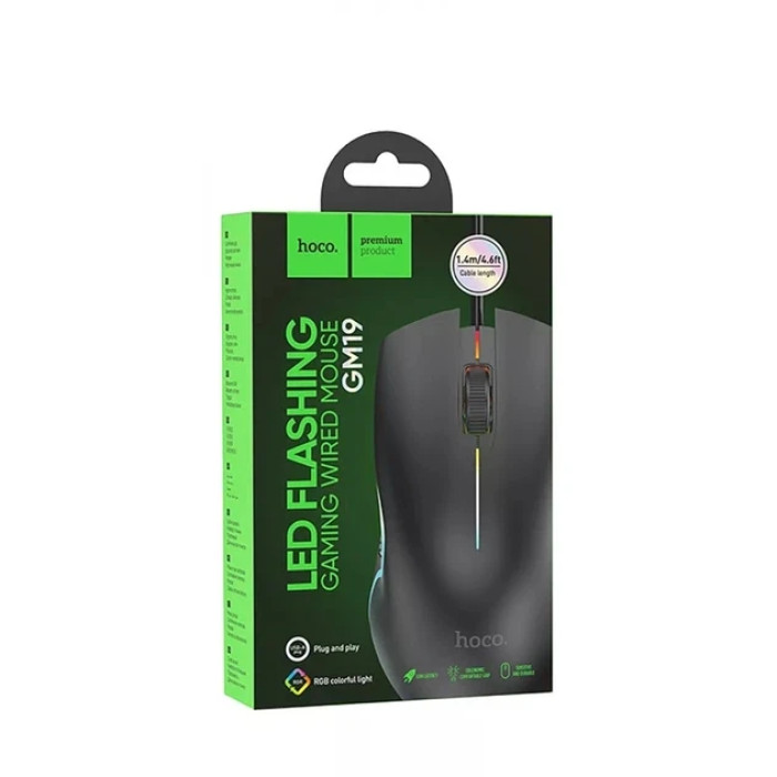 Мышка USB HOCO GM19 Enjoy игровая RGB