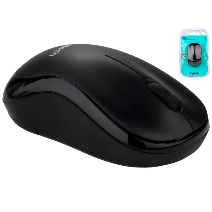 Мишка Logitech M186 бездротова 2,4Gh