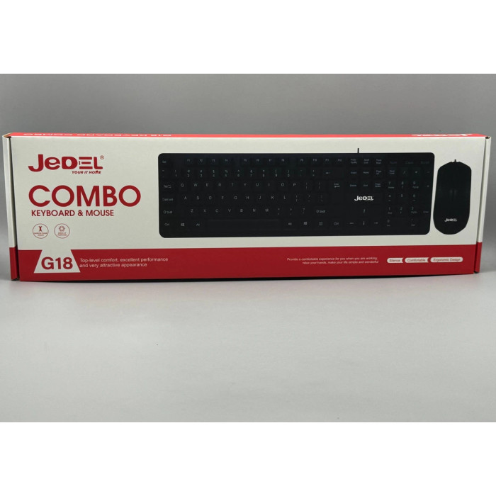 Комплект JEDEL G18 Клавіатура + Миша USB
