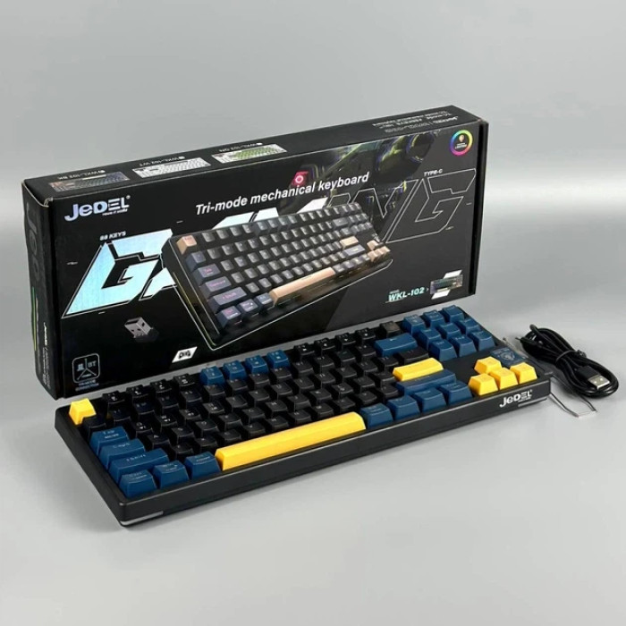 Клавіатура JEDEL WKL-102 МЕХАНІЧНА Tri-mode Type-C 88 keys