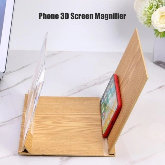 Збільшувач екрана телефона 3D (дерево) DL25