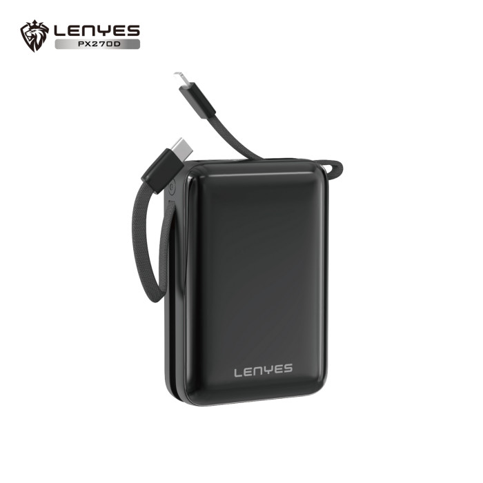 Зовнішній акумулятор Power bank LENYES PX270D 20000 mAh (реальна ємність)