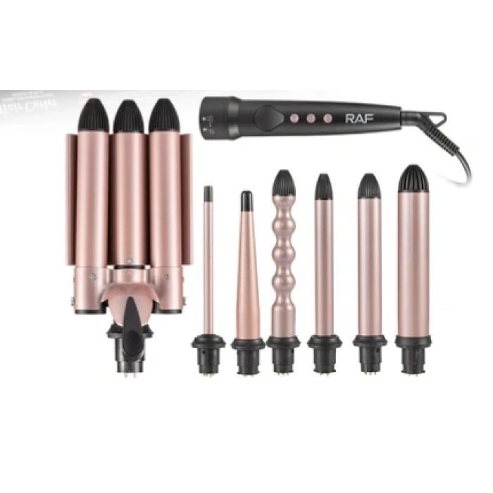 Щипці для завивання волосся набір R.0427 7 in1 RAF