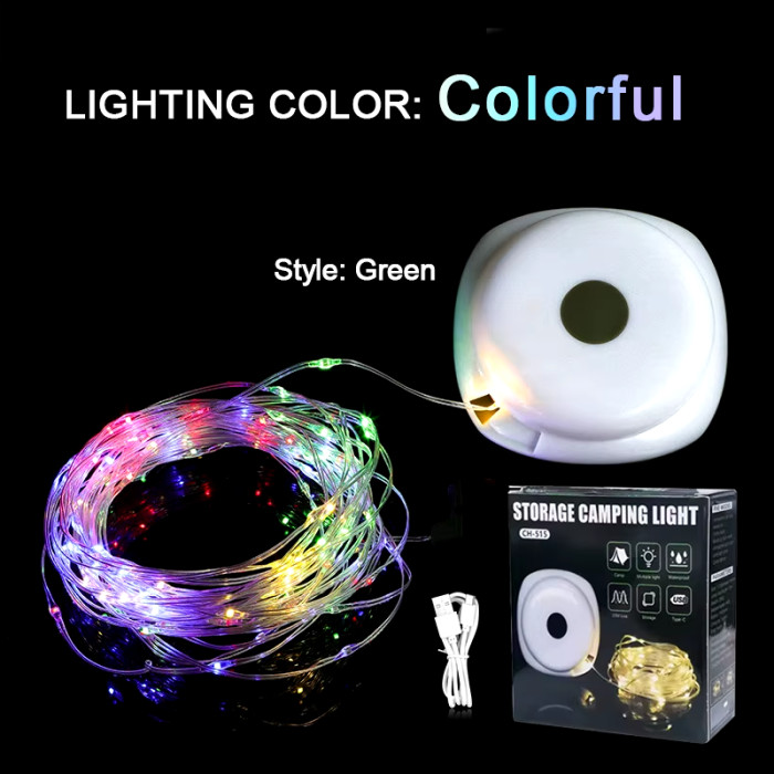 Кемпінговий ліхтар-гірлянда 2 в 1 USB STORAGE CAMPING LIGHT 10 м CH-515