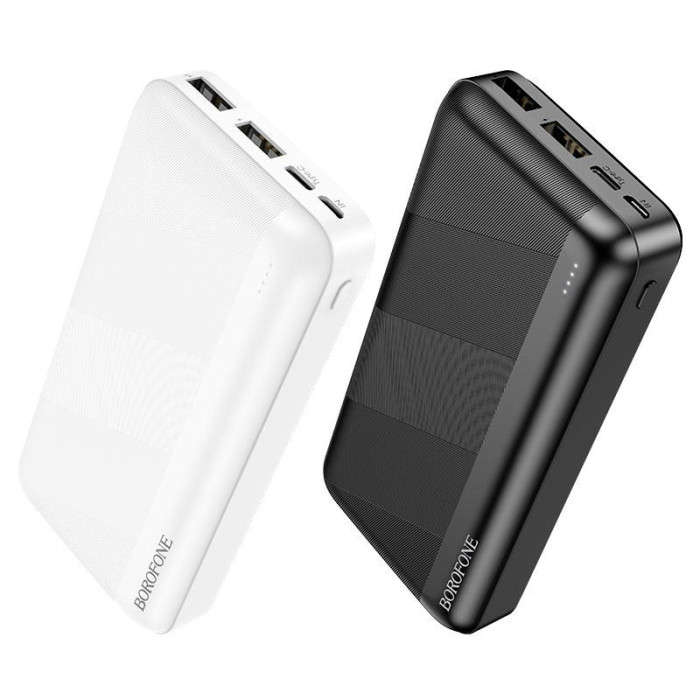 Зовнішній акумулятор Power Bank Borofone BJ27A (20000 mAh) 2,1 A два роз'єми USB та один Type-C