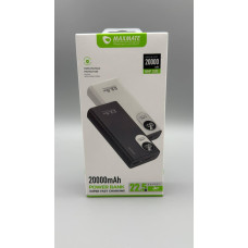 Зовнішній акумулятор Power Bank Maxmate MMP20RE fast charhing 22.5 W (20000 mAh)